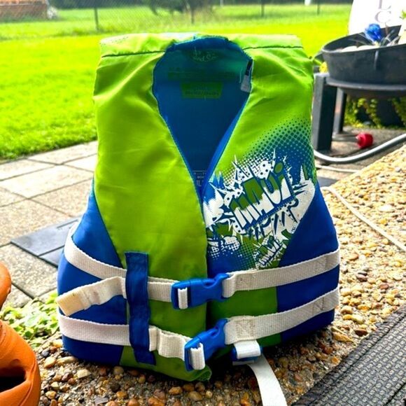 Maui and Sons Child Life Jacket US Coast Guard Approved 30-50lbs - Picture 3 of 5